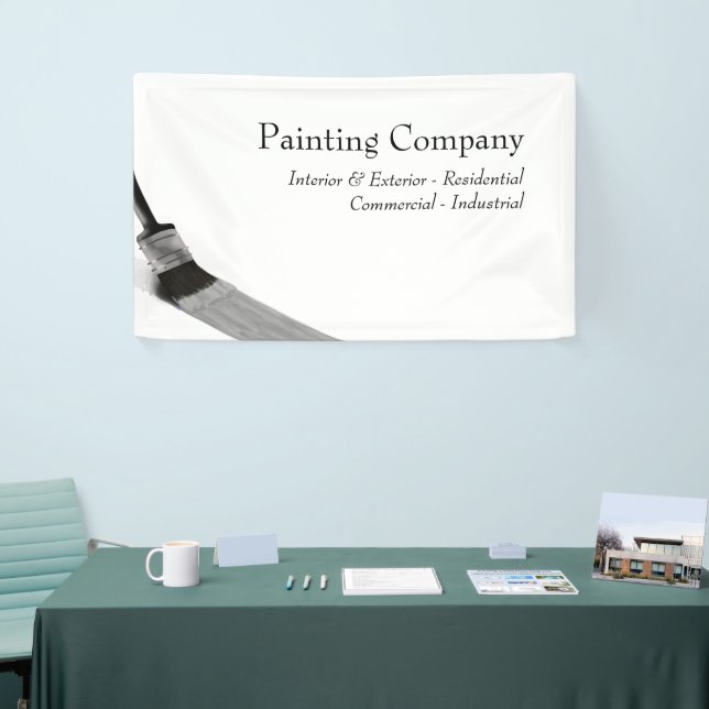 Maler-Service-Malerei Brush Gray Banner (Messeveranstaltung)