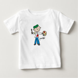 Maler-Strichmännchen Baby T-shirt