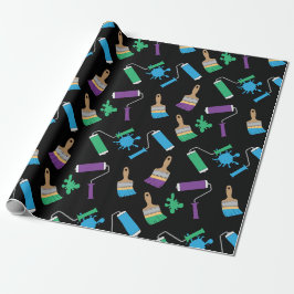 Maler und Dekorator Geburtstag Geschenkpapier
