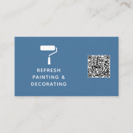 Maler und Dekorator QR Code Malwalze Visitenkarte