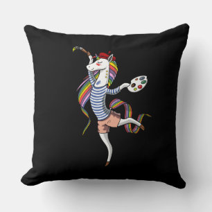Maler Unicorn Künstlermaler Student Kissen