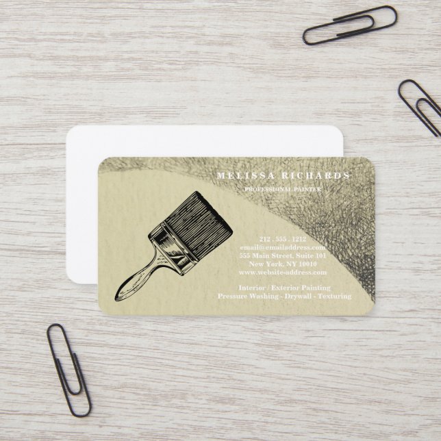 Maler Visitenkarte (Vorderseite/Rückseite Beispiel)