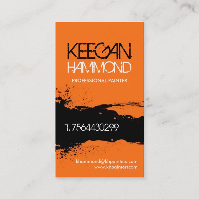 Maler-Visitenkarten Visitenkarte (Vorderseite)