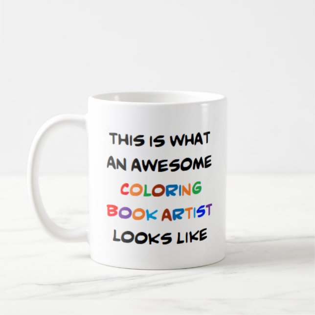 Maler von Malbüchern, großartig Kaffeetasse (Links)
