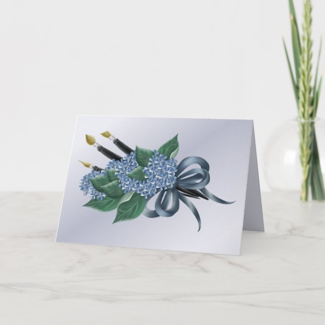 Maler zum Geburtstag Karte (Vorderseite)