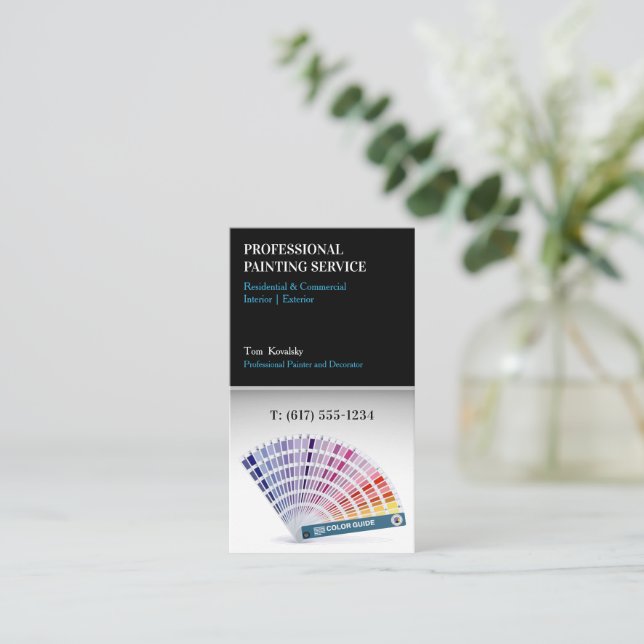 Malerdienste | Dekorator Visitenkarte (Stehend Vorderseite)
