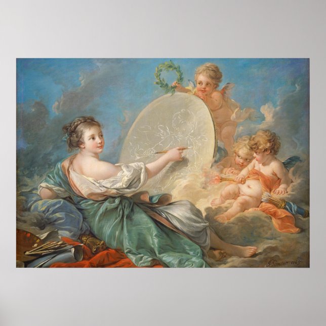 Malerei, 1765 (Öl auf Leinwand) Poster (Vorne)