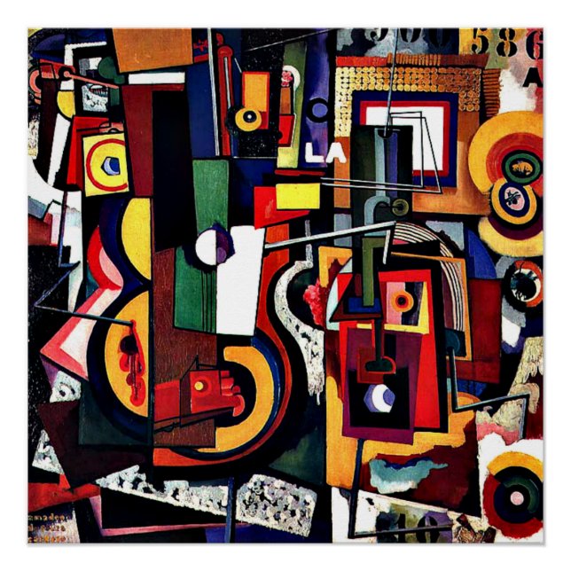 Malerei, Amadeo de Souza-Cardoso-Kunstwerk Poster (Vorderseite)