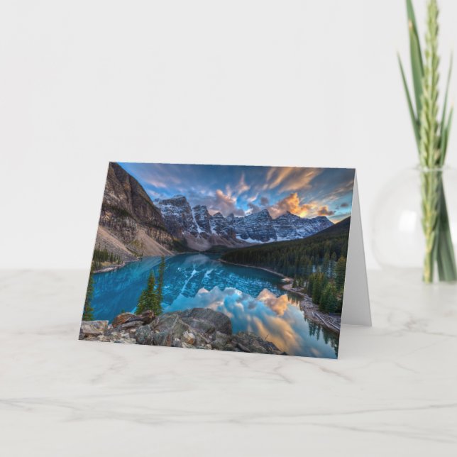 Malerei auf Moraine Karte (Vorderseite)