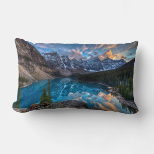 Malerei auf Moraine Lendenkissen