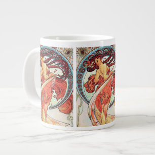 Malerei aus der Serie The Arts von Alphonse Mucha Jumbo-Tasse