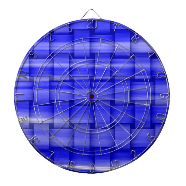 Malerei blaues Grafikdesign Dartscheibe (vorne)