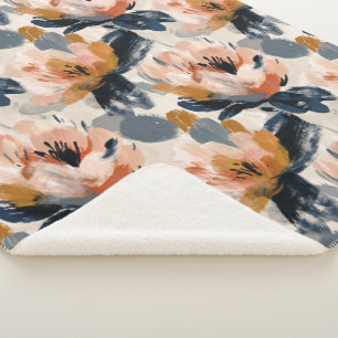 Malerei Blumen Botanical Sherpa-Decke Sherpadecke