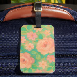 Malerei Blumen-Rosen-Muster-Kunst Gepäckanhänger