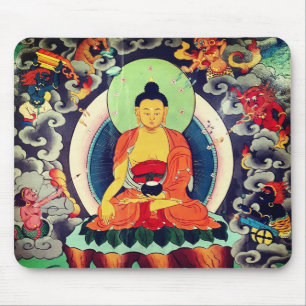 Malerei Buddhas Shakyamuni, Himalaja - Nepal Mousepad