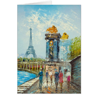 Malerei der Paris-Eiffelturm-Szene