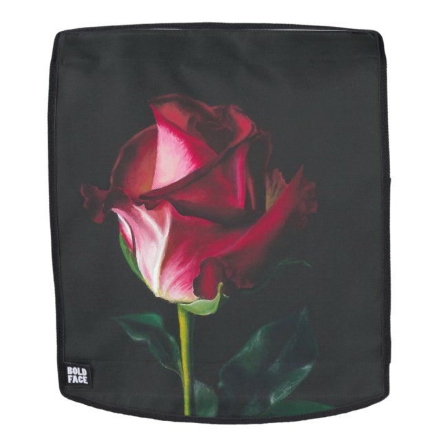Malerei der Roter Rose Rucksack (Abnehmbare Front)
