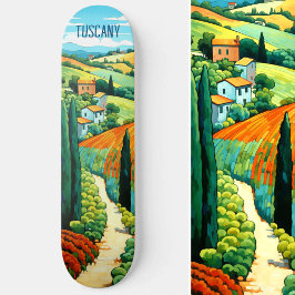 Malerei der Toskana Italien | Art der Reise Skateboard