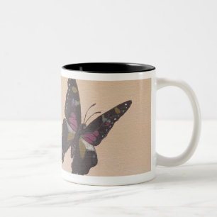 Malerei des Frackschmetterlinges Zweifarbige Tasse