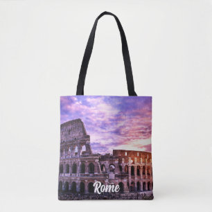 Malerei des Kolosseums in Rom bei Sonnenuntergang Tasche