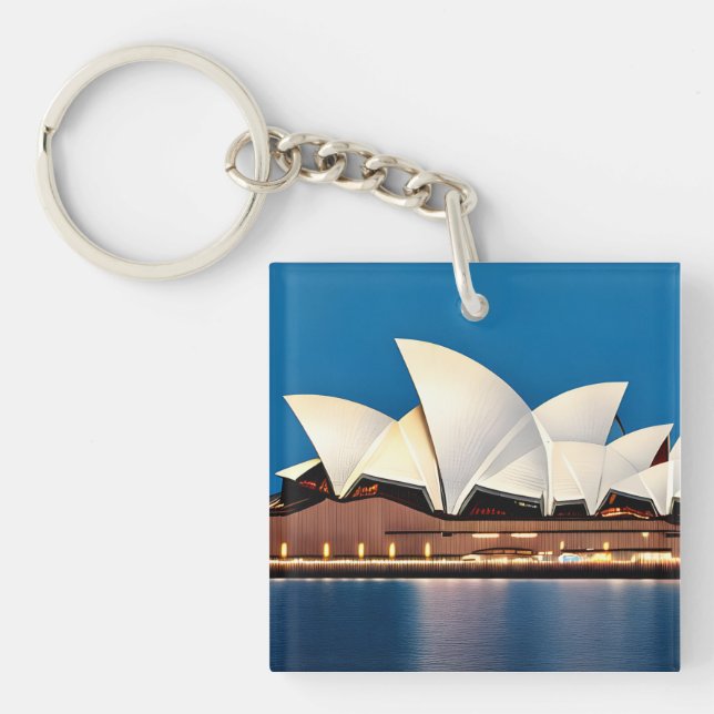 Malerei des Opernhauses von Sydney Schlüsselanhänger (Vorderseite)