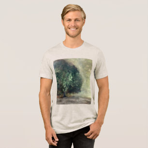 Malerei des Wasserfarbenwaldes Tri-Blend Shirt