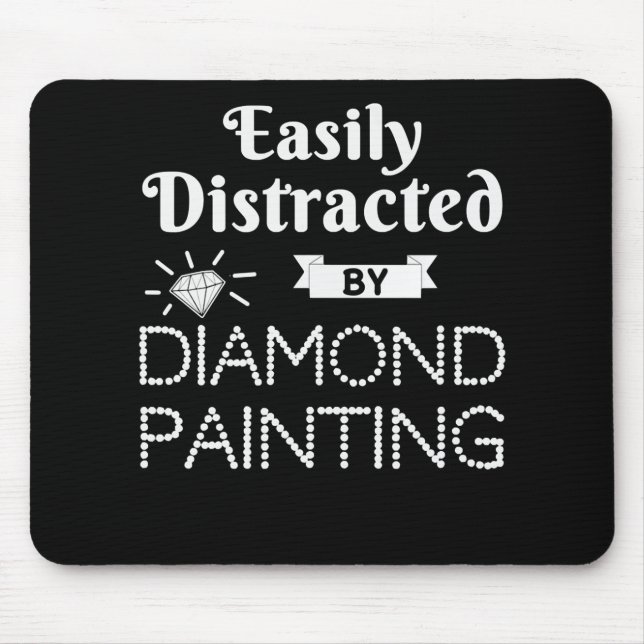 Malerei |Diamantbesatzhobby leicht abgelenkt Mousepad (Vorne)