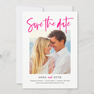 Malerei EDITIERBARE FARBE Save The Date Karte