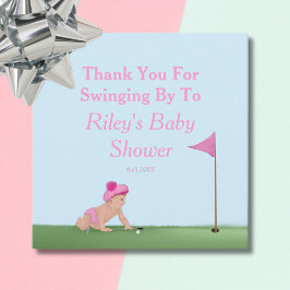 Malerei Golf Baby Girl Sweet Caddy Vielen Dank Geschenkanhänger