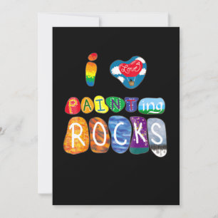 Malerei   I Liebe Rock Painting Funny Rock Painter Einladung