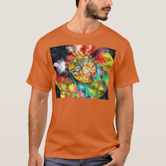 Malerei im amerikanischen Stil mit gemischten Medi T-Shirt