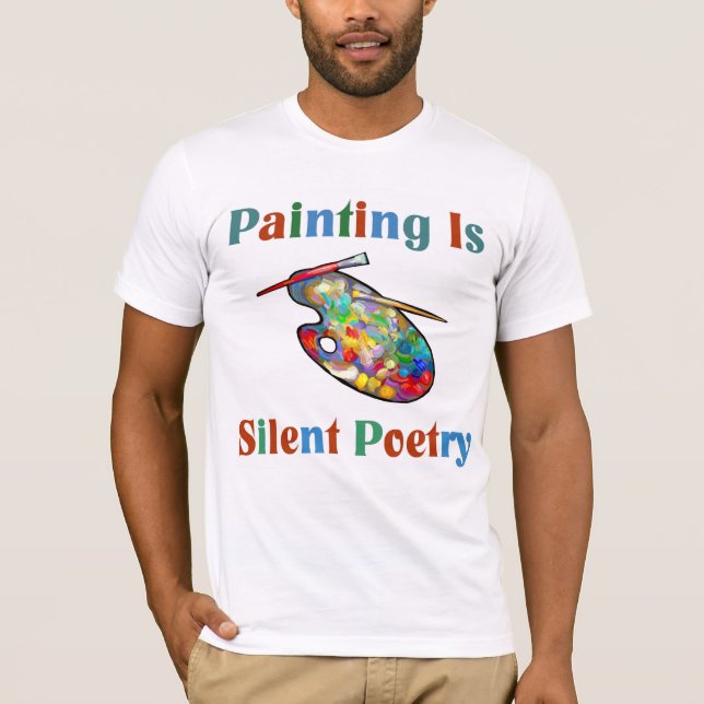 Malerei ist stiller Poesie Künstler-T - Shirt (Vorderseite)