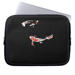 Malerei Koi Carp Minimal Art Painting Meditation Laptopschutzhülle