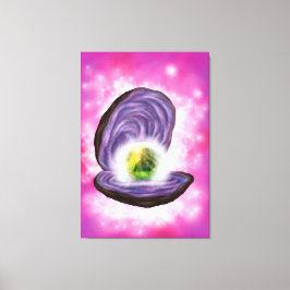 Malerei Kunst Illustration Fantasy Perle in Auster Leinwanddruck