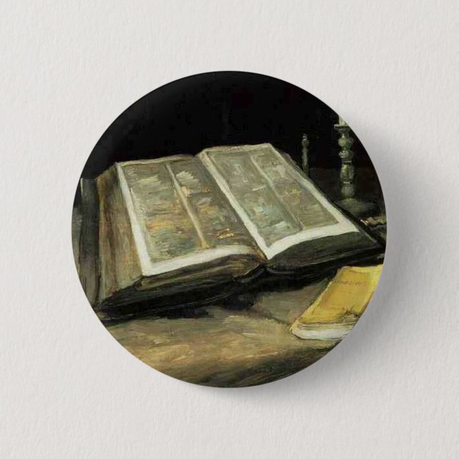 Malerei-Kunst-Künstler Van Gogh Vintager alter Button (Vorderseite)