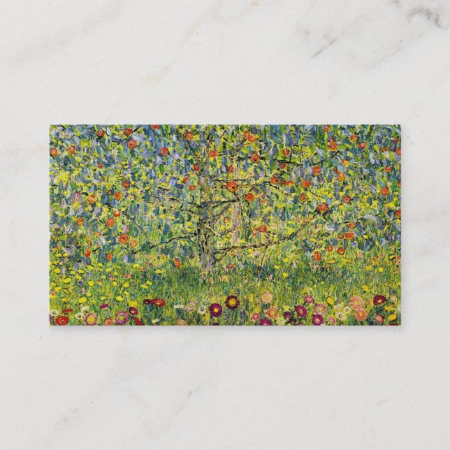 Malerei-Kunst nouveau Gustav Klimt der Apfelbaum Visitenkarte (Vorderseite)