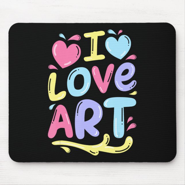 Malerei | Liebe Art Künstler Malerei Mousepad (Vorne)