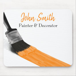 Malerei Maler Service Company Brush Orange Mousepad