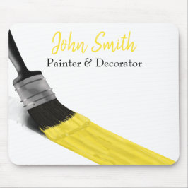 Malerei Maler Service Company Pinselgelb Mousepad