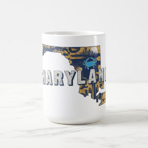 Malerei Maryland Retro-Silhouette  Kaffeetasse