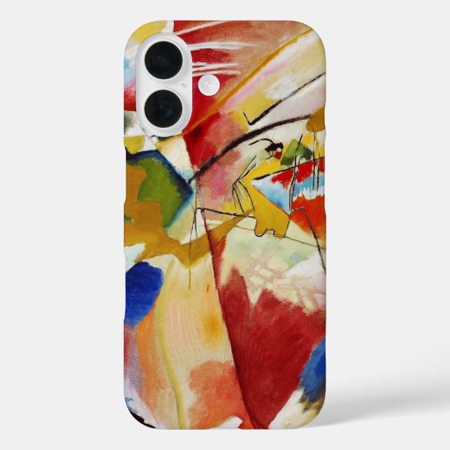 Malerei mit grüner Mitte von Wassily Kandinsky iPhone 16 Hülle (Rückseite)