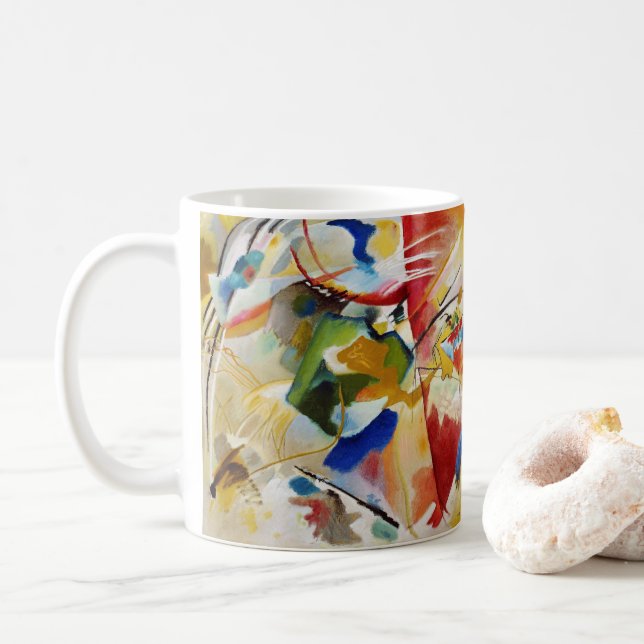 Malerei mit grüner Mitte von Wassily Kandinsky Kaffeetasse (Mit Donut)