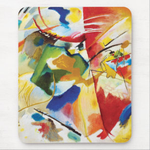 Malerei mit grüner Mitte von Wassily Kandinsky Mousepad