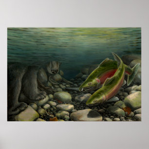 Malerei mit kanadischer Naturmalerei Poster