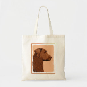 Malerei mit Labrador Retriever (Schokolade) - Hund Tragetasche