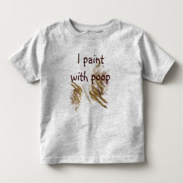 Malerei mit poo Shirt für Kleinkinder