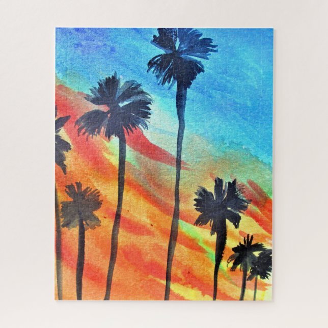 Malerei mit Sonnenuntergang (Vertikal)