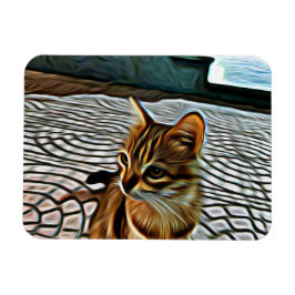 Malerei Schöne Katze Magnet