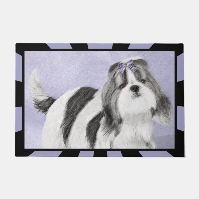 Malerei Shih Tzu - niedliche ursprüngliche Fußmatte (Vorderseite)
