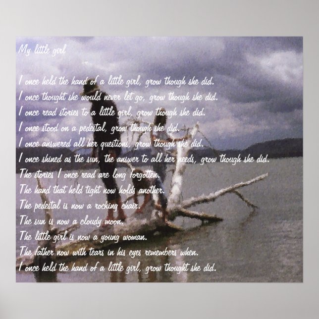 Malerei und Gedicht von Dale Candee "Mein kleines  Poster (Vorne)
